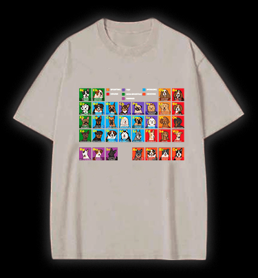 Doge periodic table Vintage Washed 100% Cotton T-Shirt - TheDrunkShark