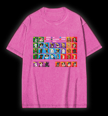 Doge periodic table Vintage Washed 100% Cotton T-Shirt - TheDrunkShark