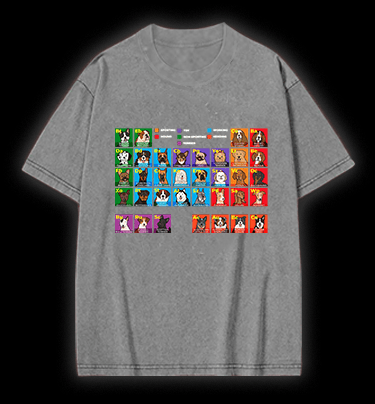 Doge periodic table Vintage Washed 100% Cotton T-Shirt - TheDrunkShark