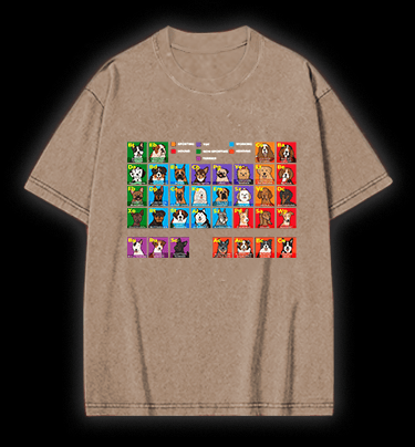 Doge periodic table Vintage Washed 100% Cotton T-Shirt - TheDrunkShark