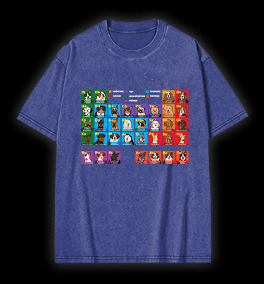 Doge periodic table Vintage Washed 100% Cotton T-Shirt - TheDrunkShark