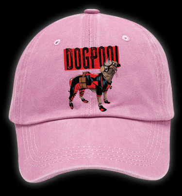Dogpool Vintage Washed 100% Cotton Baseball Hat - TheDrunkShark