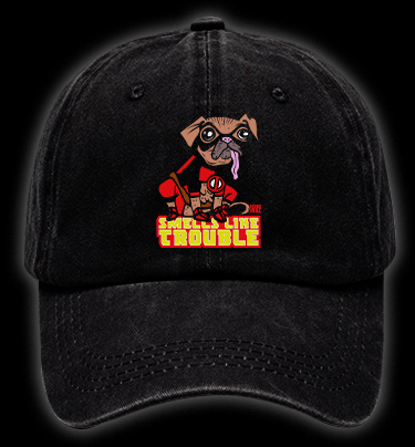 Dogpool Vintage Washed 100% Cotton Baseball Hat - TheDrunkShark