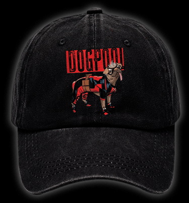 Dogpool Vintage Washed 100% Cotton Baseball Hat - TheDrunkShark