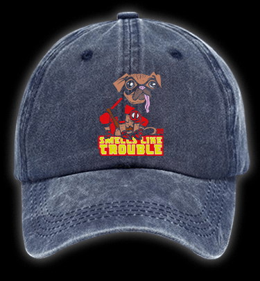 Dogpool Vintage Washed 100% Cotton Baseball Hat - TheDrunkShark