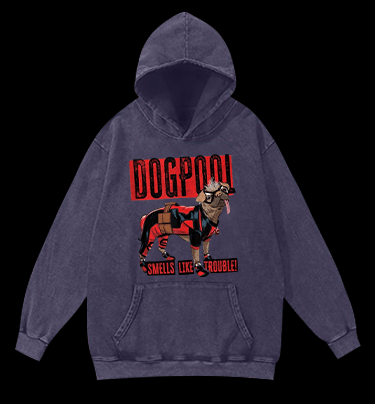 Dogpool Vintage Washed 100% Cotton Hoodie - TheDrunkShark