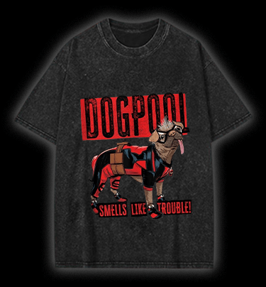 Dogpool Vintage Washed 100% Cotton T-Shirt - TheDrunkShark