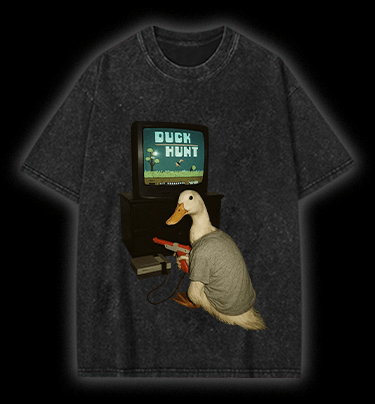 Duck Hunt Vintage Washed 100% Cotton T-Shirt - TheDrunkShark