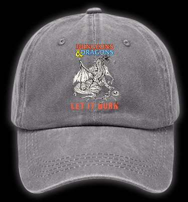 Dungeons & Dragons Fantasy Vintage Washed 100% Cotton Baseball Hat - TheDrunkShark