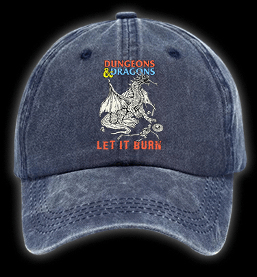 Dungeons & Dragons Fantasy Vintage Washed 100% Cotton Baseball Hat - TheDrunkShark