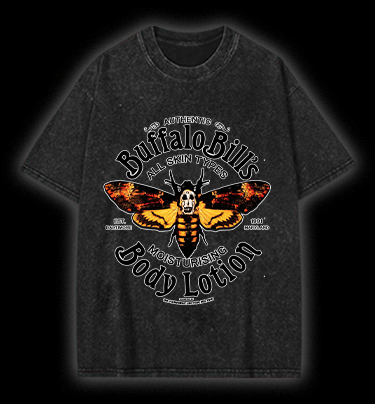  Eerie Moth  Vintage Washed 100% Cotton T-Shirt - TheDrunkShark