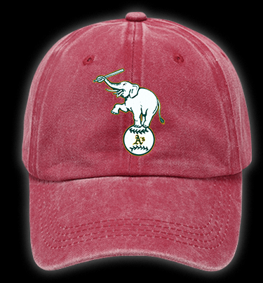 Elephant Swing Vintage Washed 100% Cotton Baseball Hat - TheDrunkShark