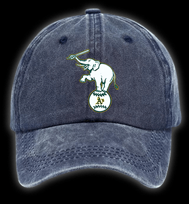 Elephant Swing Vintage Washed 100% Cotton Baseball Hat - TheDrunkShark