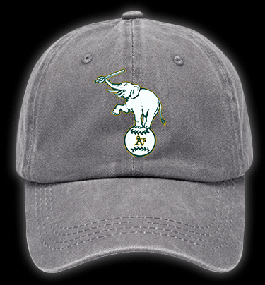Elephant Swing Vintage Washed 100% Cotton Baseball Hat - TheDrunkShark
