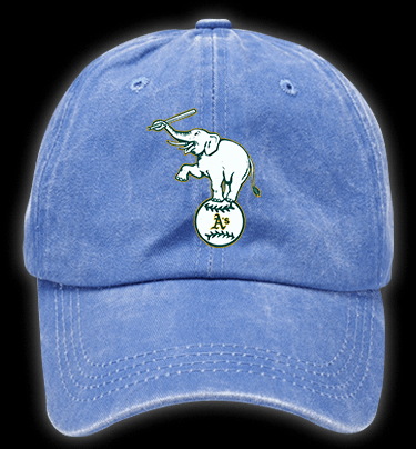Elephant Swing Vintage Washed 100% Cotton Baseball Hat - TheDrunkShark