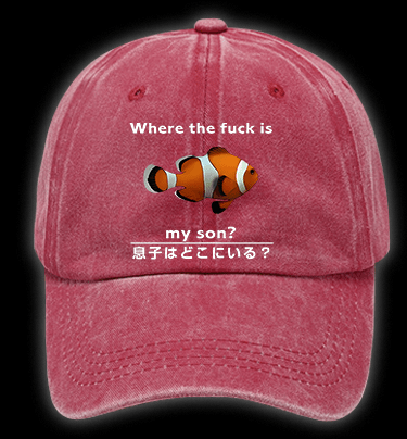 Fish's Son Hunt Vintage Washed 100% Cotton Baseball Hat - TheDrunkShark