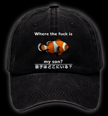 Fish's Son Hunt Vintage Washed 100% Cotton Baseball Hat - TheDrunkShark