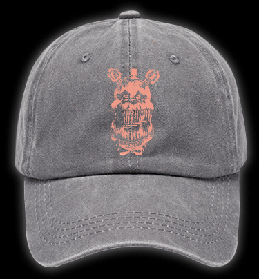 Five Nights at Freddy's Bear Vintage Washed 100% Cotton Baseball Hat - TheDrunkShark