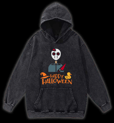 Friday the 13th Halloween Vintage Washed 100% Cotton Hoodie - TheDrunkShark