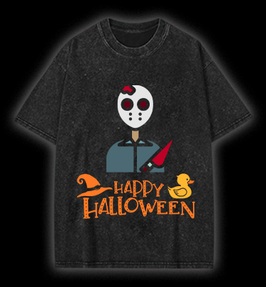 Friday the 13th Halloween Vintage Washed 100% Cotton T-Shirt - TheDrunkShark