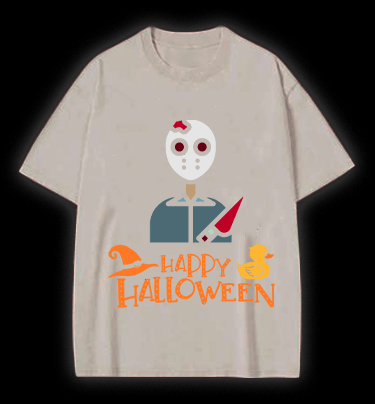 Friday the 13th Halloween Vintage Washed 100% Cotton T-Shirt - TheDrunkShark