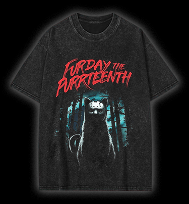 Friday The 13th Vintage Washed 100% Cotton T-Shirt - TheDrunkShark