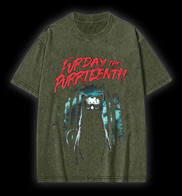 Friday The 13th Vintage Washed 100% Cotton T-Shirt - TheDrunkShark