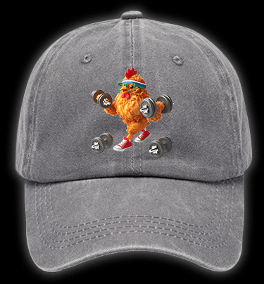 Fried But Still Lifting Vintage Washed 100% Cotton Baseball Hat - TheDrunkShark