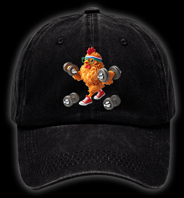 Fried But Still Lifting Vintage Washed 100% Cotton Baseball Hat - TheDrunkShark