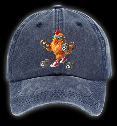 Fried But Still Lifting Vintage Washed 100% Cotton Baseball Hat - TheDrunkShark
