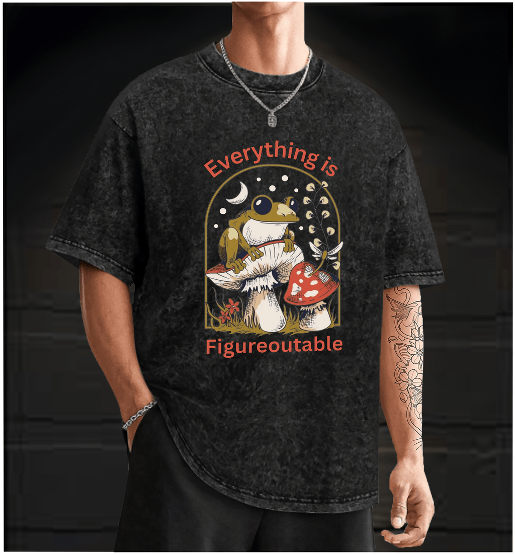 Frog??£¤s Figureoutable Vintage Washed 100% Cotton T-Shirt - TheDrunkShark