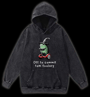 Frog??¡ê¡ès Tomfoolery Adventure Vintage Washed 100% Cotton Hoodie - TheDrunkShark