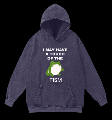 Funny Frog Vintage Washed 100% Cotton Hoodie - TheDrunkShark