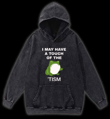Funny Frog Vintage Washed 100% Cotton Hoodie - TheDrunkShark