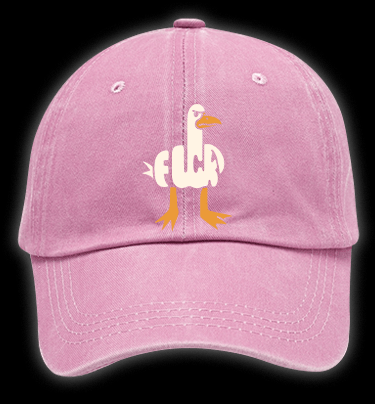 Funny Fuck Duck Vintage Washed 100% Cotton Baseball Hat - TheDrunkShark