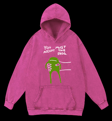 Give You Frog Kids Vintage Washed 100% Cotton Hoodie - TheDrunkShark