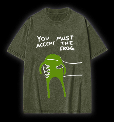 Give You Frog Kids Vintage Washed 100% Cotton T-Shirt - TheDrunkShark