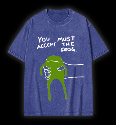 Give You Frog Kids Vintage Washed 100% Cotton T-Shirt - TheDrunkShark
