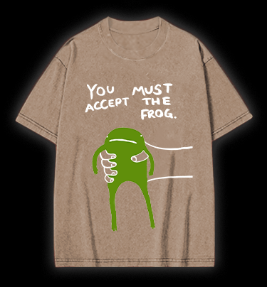 Give You Frog Kids Vintage Washed 100% Cotton T-Shirt - TheDrunkShark