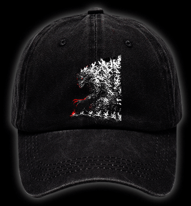 Gojira: Titans of Metal Vintage Washed 100% Cotton Baseball Hat - TheDrunkShark
