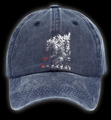 Gojira: Titans of Metal Vintage Washed 100% Cotton Baseball Hat - TheDrunkShark