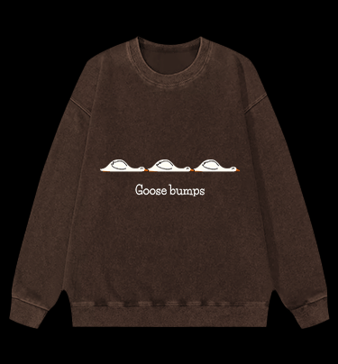 Goose bumps Vintage Washed 100% Cotton Sweatshirt - TheDrunkShark