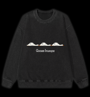 Goose bumps Vintage Washed 100% Cotton Sweatshirt - TheDrunkShark