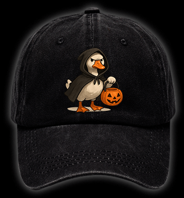 Goose's Treat Quest Vintage Washed 100% Cotton Baseball Hat - TheDrunkShark