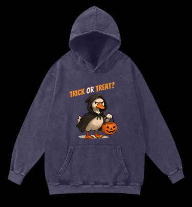 Goose's Treat Quest Vintage Washed 100% Cotton Hoodie - TheDrunkShark