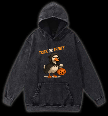 Goose's Treat Quest Vintage Washed 100% Cotton Hoodie - TheDrunkShark