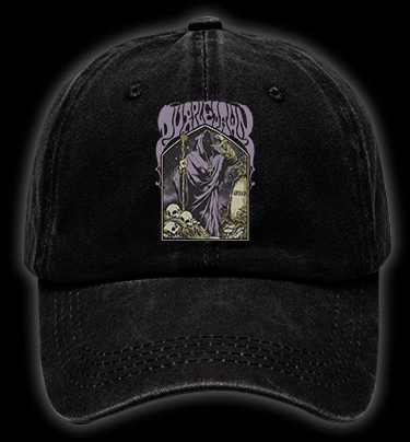 Grim Reaper Vintage Washed 100% Cotton Baseball Hat - TheDrunkShark