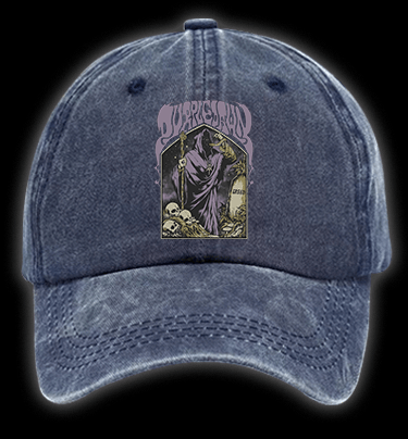Grim Reaper Vintage Washed 100% Cotton Baseball Hat - TheDrunkShark