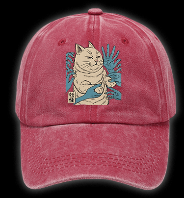 Grumpy Cat Vintage Washed 100% Cotton Baseball Hat - TheDrunkShark