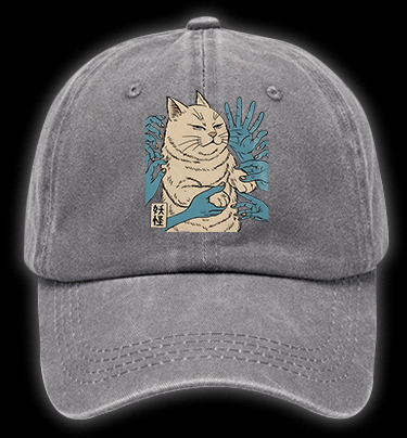 Grumpy Cat Vintage Washed 100% Cotton Baseball Hat - TheDrunkShark